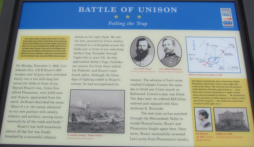 BATTLE OF UNION FOILING THE TRAP WAR MEMORIAL PANEL
