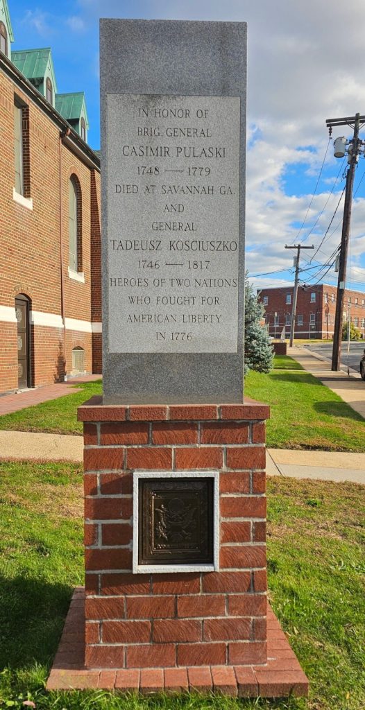 BRIG. GENERAL CASIMIR PULASKI AND GENERAL TADEUSZ KOSCIUSZKO WAR MEMORIAL