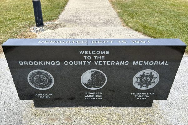 BROOKINGS COUNTY VETERANS MEMORIAL STONE A