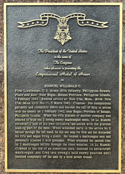 BROOKINGS MEDAL OF HONOR PARK PLAQUE B