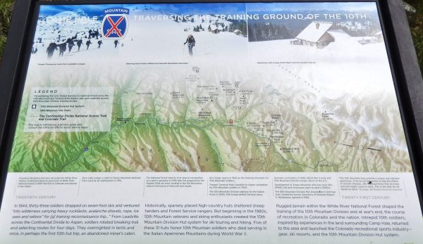 CAMP HALE TRAVERSING THE TRAINING GROUND OF THE 10TH MEMORIAL PANEL