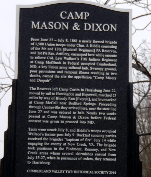 CAMP MASON & DISON WAR MEMORIAL MARKER