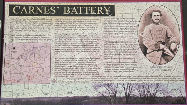 CARNES’ BATTERY WAR MEMORIAL PANEL