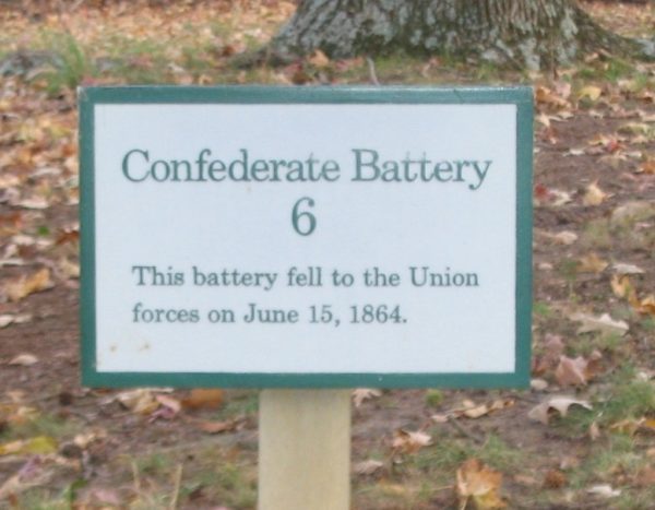 CONFEDERATE BATTERY 6 WAR MEMORIAL PANEL