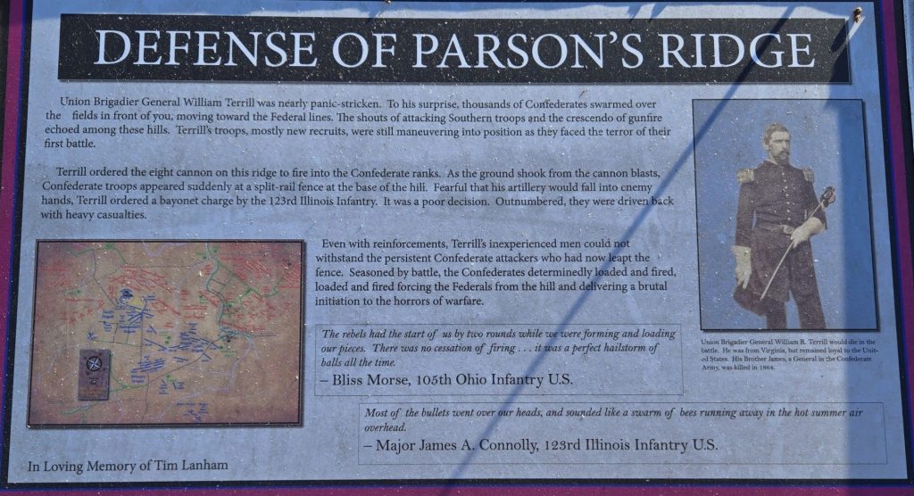 DEFENSE OF PARSON’S RIDE WAR MEMORIAL PANEL II