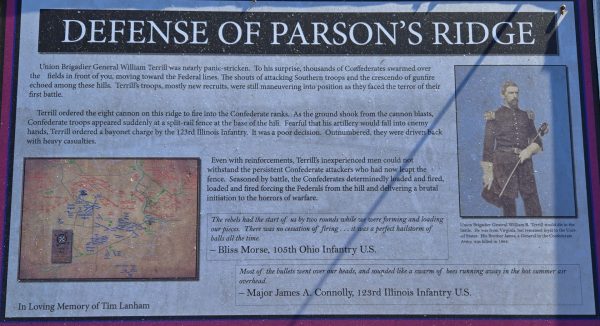 DEFENSE OF PARSON’S RIDE WAR MEMORIAL PANEL II
