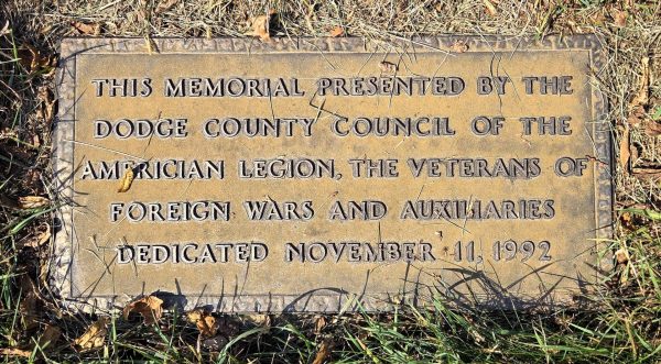 DODGE COUNTY VETERAN’S MEMORIAL PLAQUE
