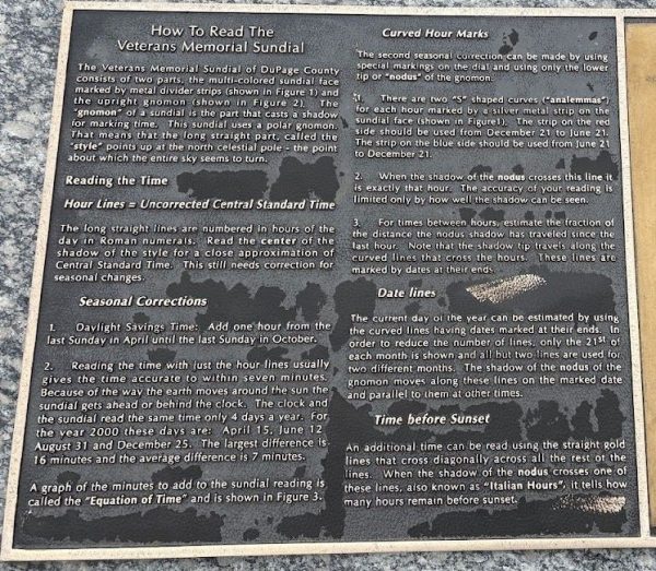 DUPAGE COUNTY VETERANS MEMORIAL PLAQUE