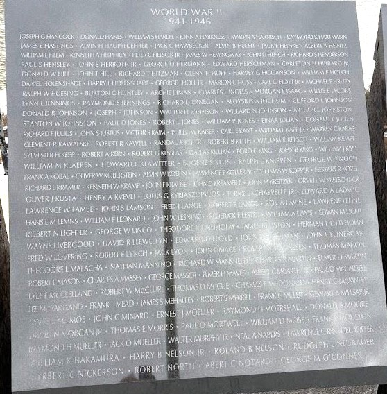 DUPAGE COUNTY VETERANS MEMORIAL STONE D