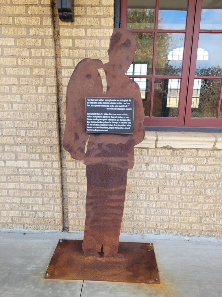 DURING WORLD WAR II, 1.2 MILLION BLACK MEN SERVED IN THE U.S. MILITARY MEMORIAL