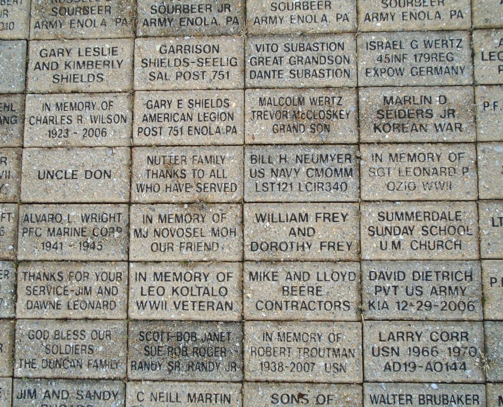 EAST PENNSBORO HONOR ROLL MEMORIAL BRICKS