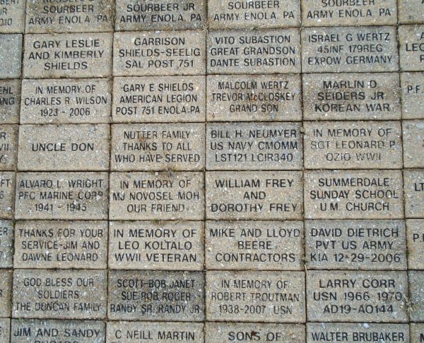 EAST PENNSBORO HONOR ROLL MEMORIAL BRICKS