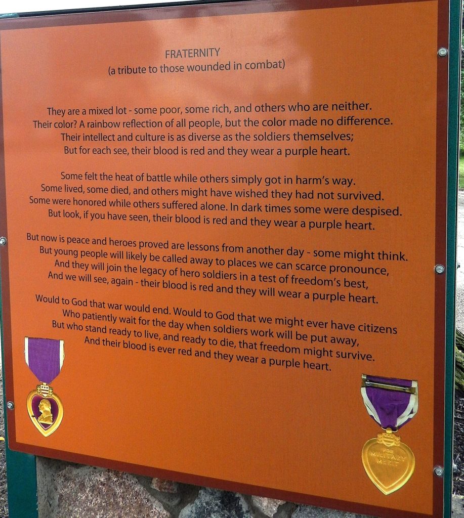 ELBERT COUNTY VETERANS MEMORIAL PLAQUE B