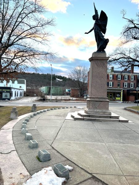 FITCHBURG WORLD WAR MEMORIAL SIDE VIEW