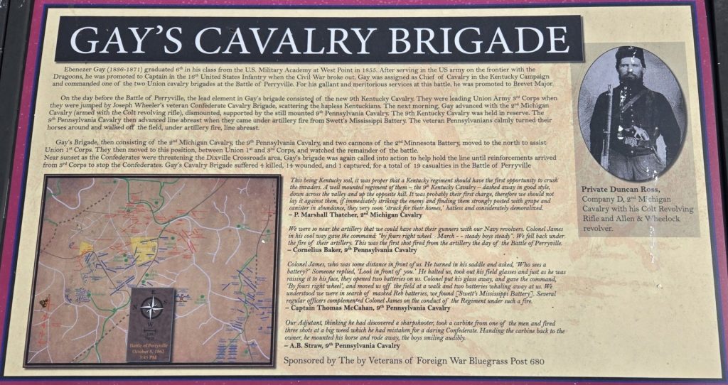 GAY’S CAVALRY BRIGADE WAR MEMORIAL PANEL