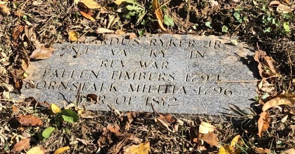 GERARDOS RYKER REVOLUTIONARY WAR MEMORIAL CEMETERY STONE
