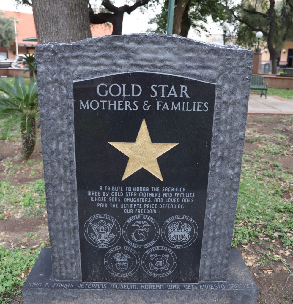 GOLD STAR MOTHERS & FAMILIES WAR MEMORIAL