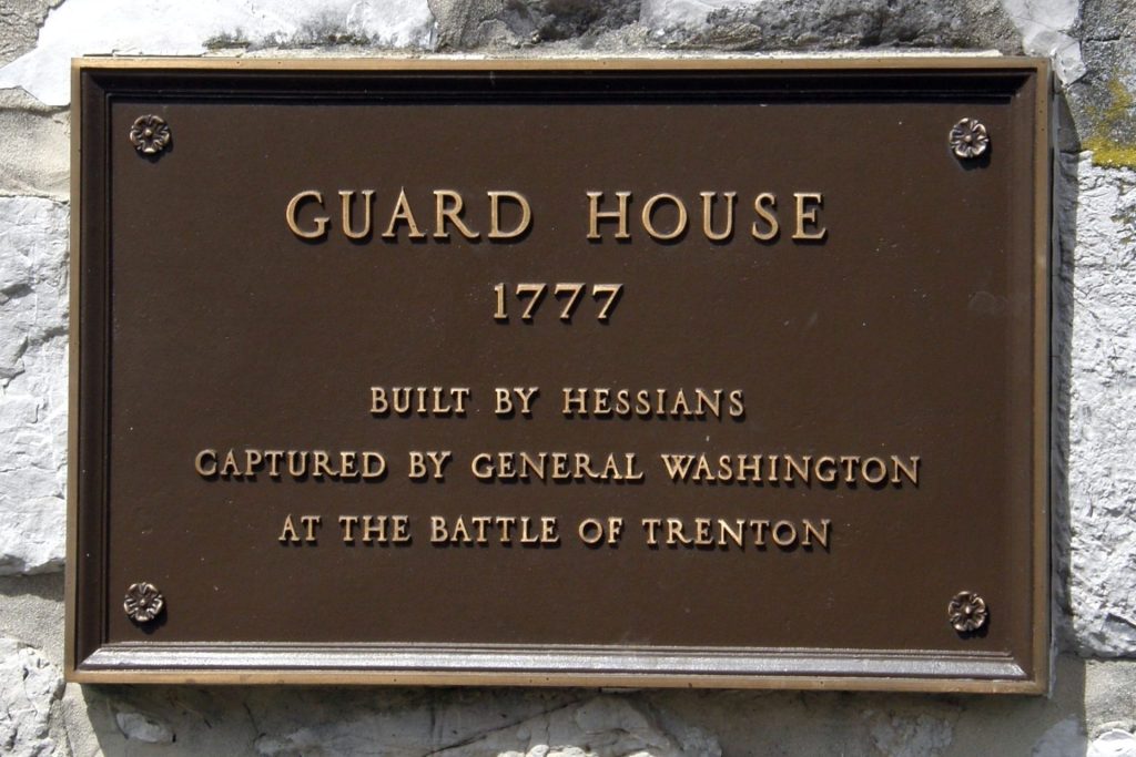 GUARD HOUSE 1777 REVOUTIONARY WAR MEMORIAL PLAQUE