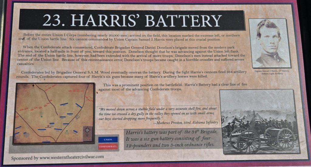 HARRIS BATTERY WAR MEMORIAL PANEL