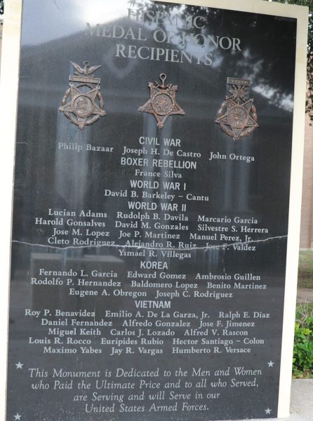 HISPANIC MEDAL OF HONOR RECIPIENTS MEMORIAL
