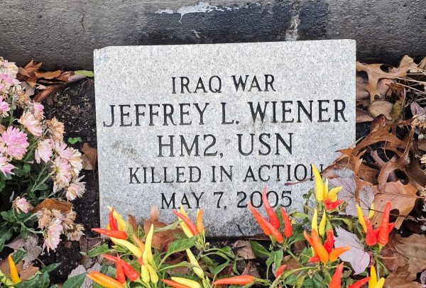 JEFFREY L. WIENER HM2, USN WAR MEMORIAL TABLET