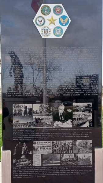 KERN COUNTY WORLD WAR II VETERANS MEMORIAL STONE C