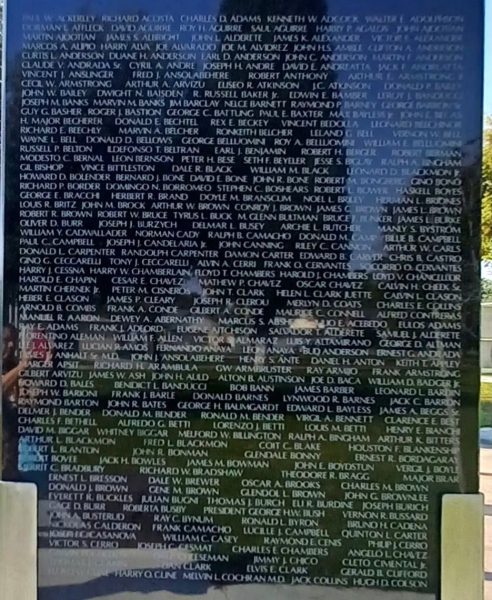 KERN COUNTY WORLD WAR II VETERANS MEMORIAL STONE L