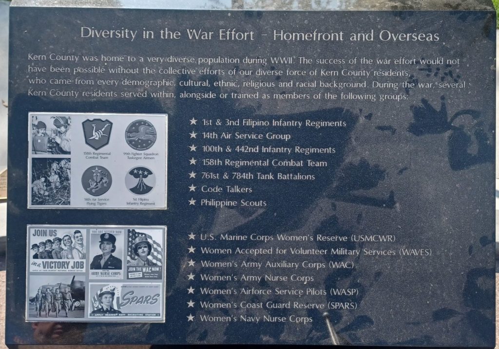 KERN COUNTY WORLD WAR II VETERANS MEMORIAL STONE M