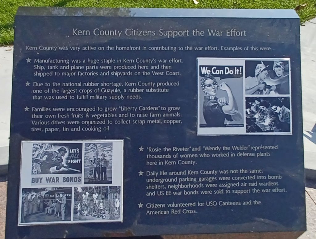 KERN COUNTY WORLD WAR II VETERANS MEMORIAL STONE P