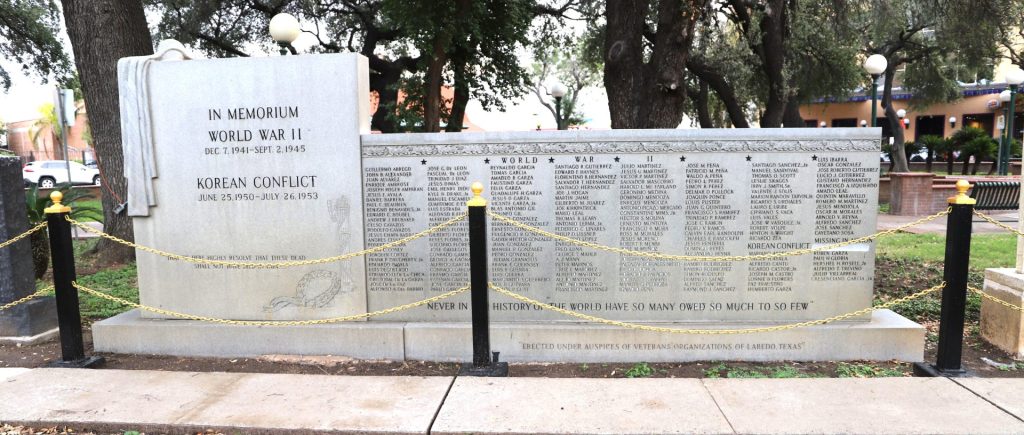LAREDO WORLD WAR II AND KOREAN CONFLICT MEMORIAL