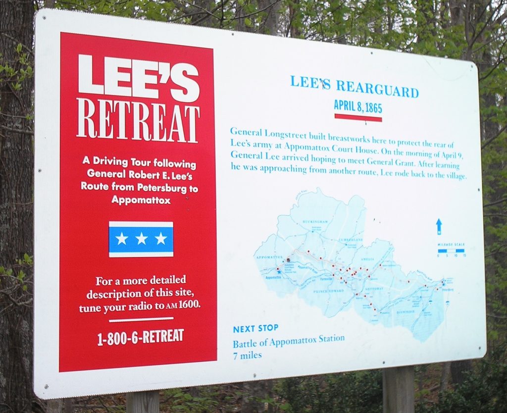 LEE’S REAR GUARD WAR MEMORIAL PLAQUE