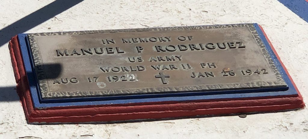 LT. MANUEL P. RODGIQUEZ MEMORIAL PLAQUE