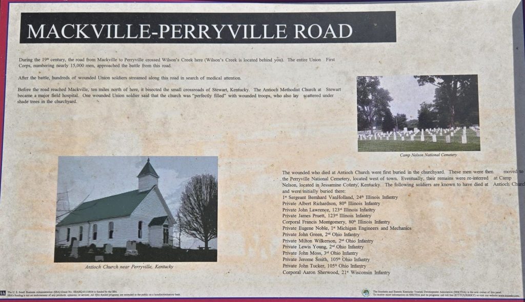 MACKVILLE-PERRYVILLE ROAD MEMORIAL PANEL