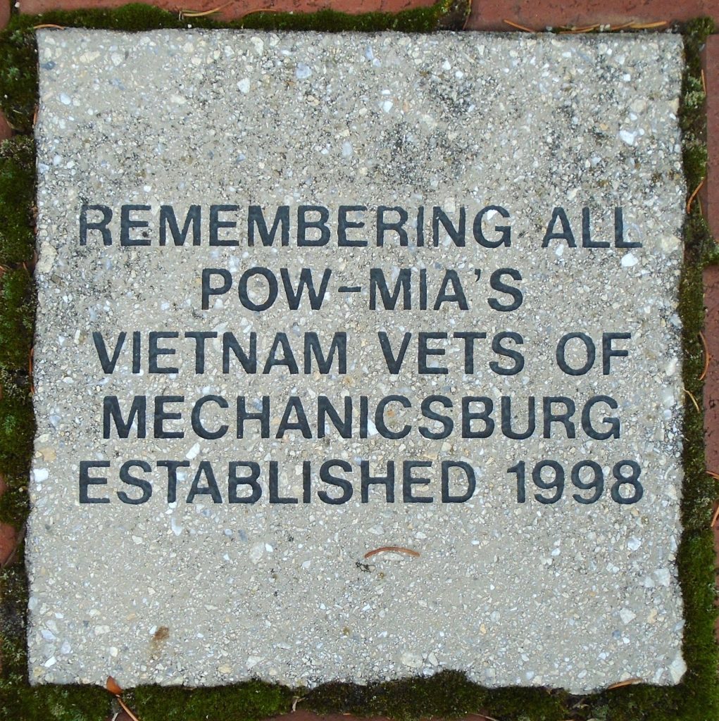 MECHANICSBURG VIETNAM VETS POW-MIA’S WAR MEMORIAL PAVER