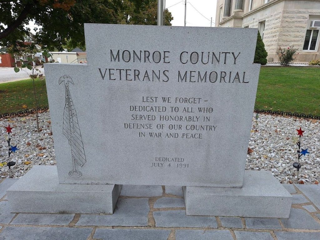 MONROE COUNTY VETERANS MEMORIAL SLAB
