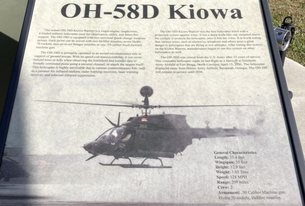 OH-58D KIOWA WAR MEMORIAL PANEL
