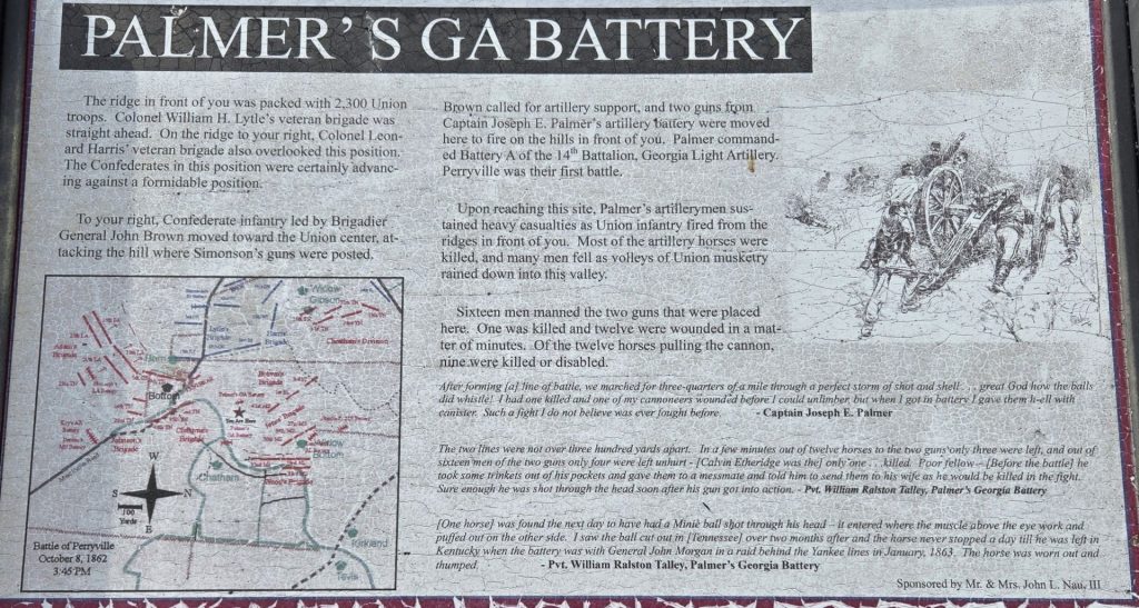 PALMER’S GA BATTERY WAR MEMORIAL PANEL