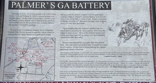PALMER’S GA BATTERY WAR MEMORIAL PANEL