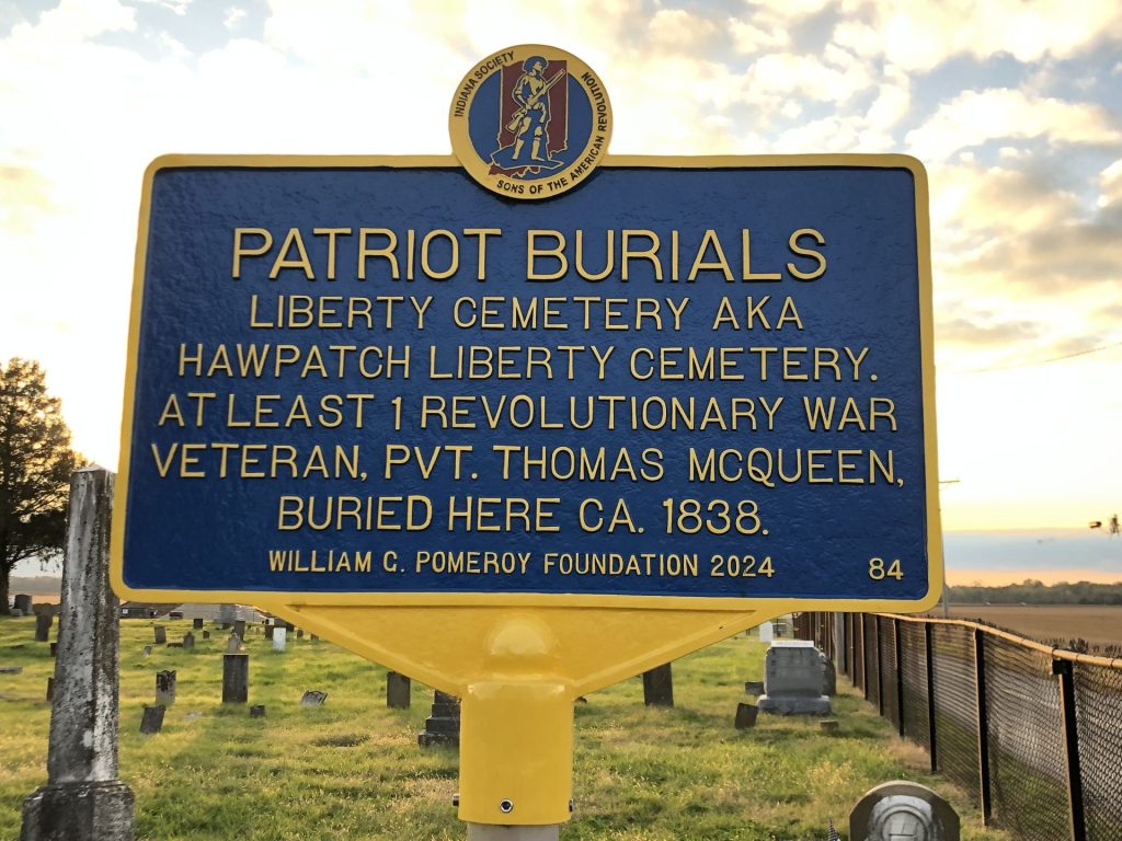 PATRIOT BURIALS LIBERTY CEMETERY AKA HAWPATCH LIBERTY CEMETERY REVLUTIONARY WAR MEMORIAL MARKER