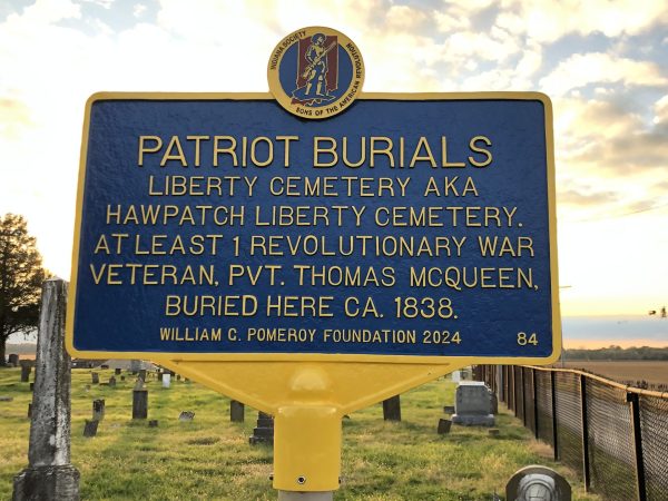PATRIOT BURIALS LIBERTY CEMETERY AKA HAWPATCH LIBERTY CEMETERY REVLUTIONARY WAR MEMORIAL MARKER