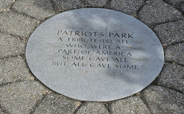 PATRIOTS PARK MEMORIAL STONE