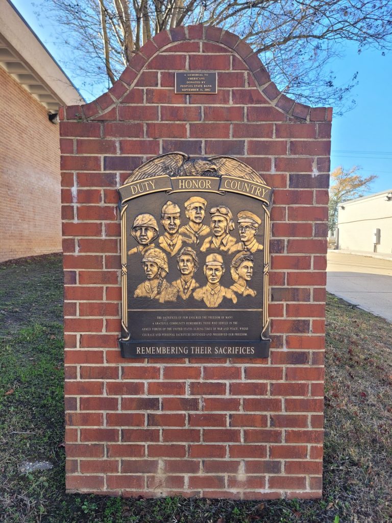 PEOPLE’S STATE BANK VETERANS MEMORIAL