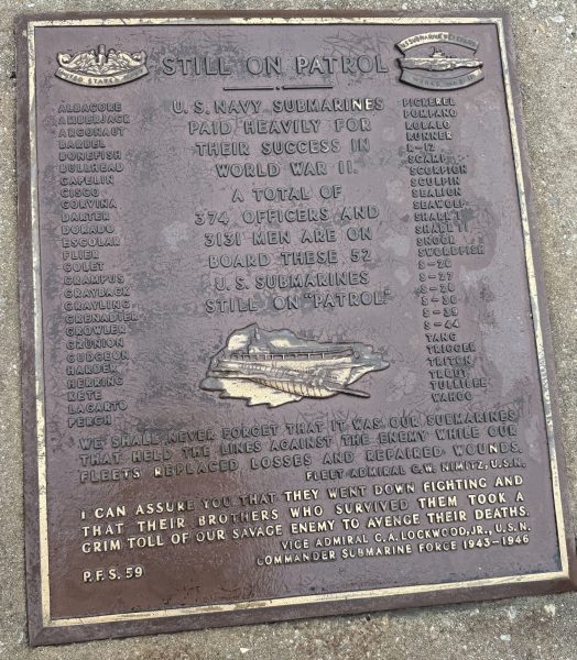 PHILDELPHIA STILL ON PATROL WAR MEMORIAL PLAQUE