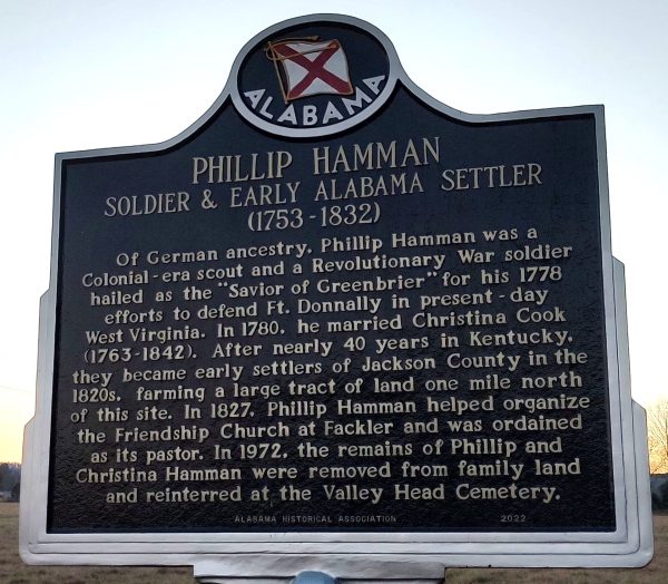 PHILLIP HAMMAN SOLDIER WAR MEMORIAL MARKER