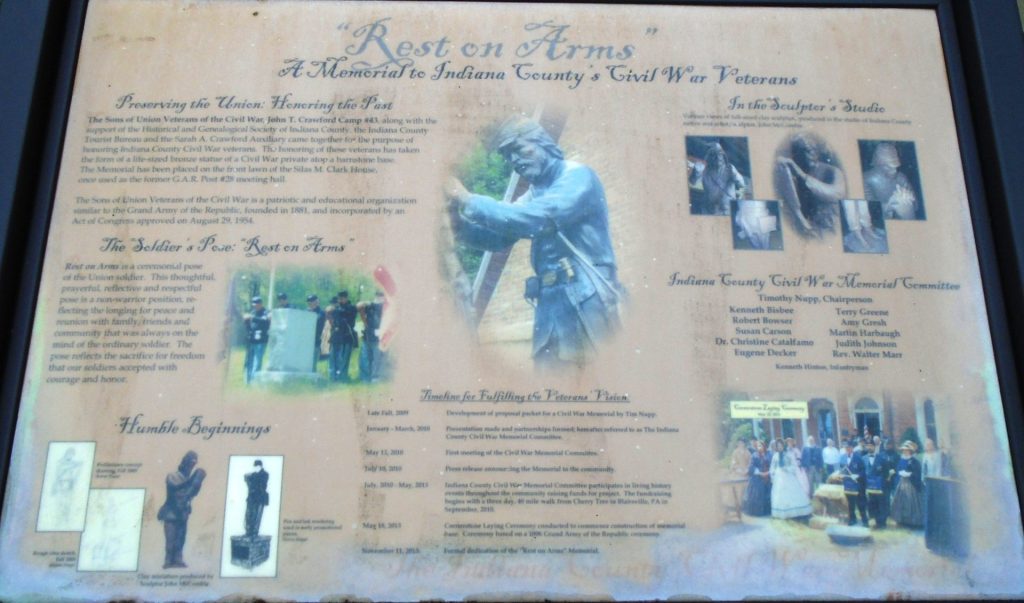 “REST ON ARMS” CIVIL WAR VETERANS MEMORIAL PANEL
