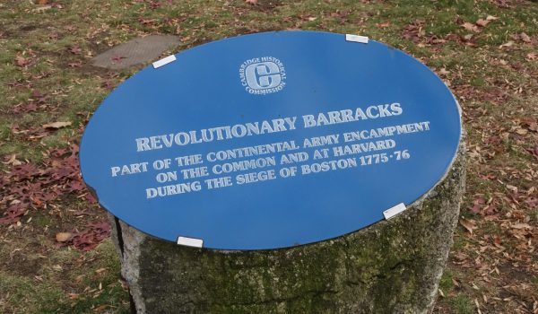 REVOLUTIONARY BARRACKS WAR MEMORIAL PLAQUE