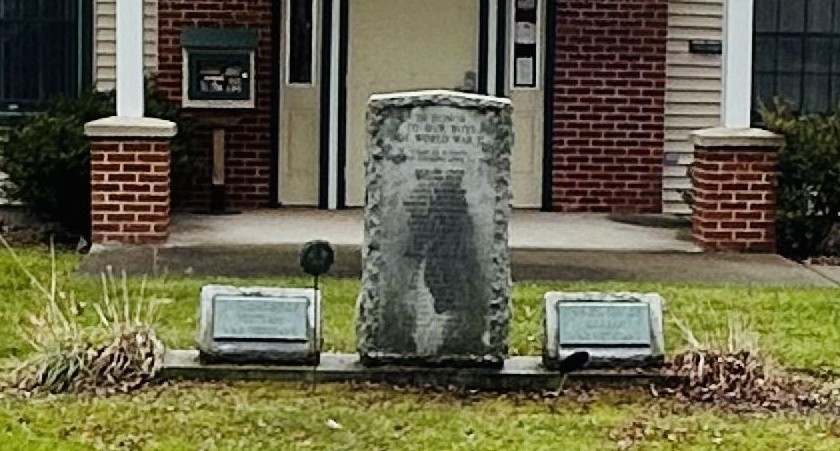 SIDNEY CENTER WORLD WAR II MEMORIAL