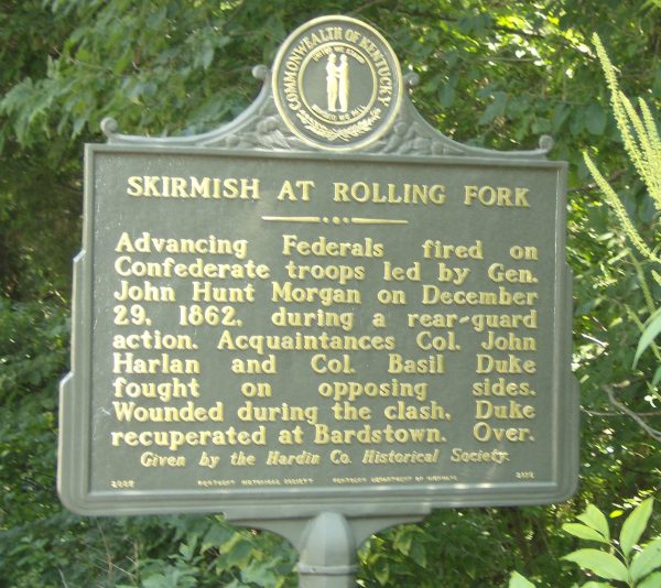 SKIRMISH AT ROLLING FORK WAR MEMORIAL MARKER
