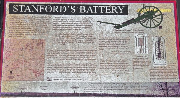 STANFORD’S BATTERY WAR MEMORIAL PLAQUE
