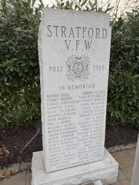 STRATFORD V.F.W. POST 7365 VETERANS MEMORIAL STONE A
